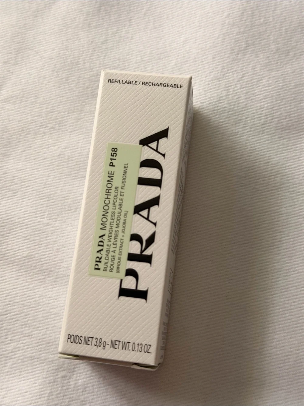 Prada Monochrome P158 Refillable Lip Color – Light Green